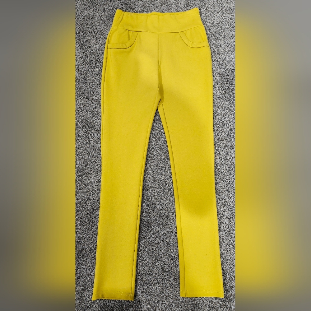 Deep Mustard Yellow Garcia Spandex Jeggings Size S